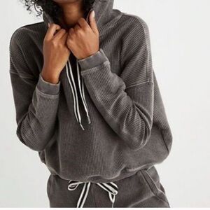 Aerie creamy brown Ribbed Hoodie